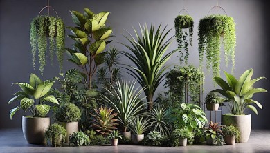 Zimmerpflanzen für frische Luft und angenehme Temperaturen - ©MD by Open AI
